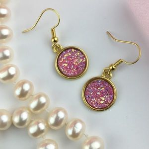 ✨ 3/20$ PRINCESS PINK GOLD EARRINGS NEW✨
